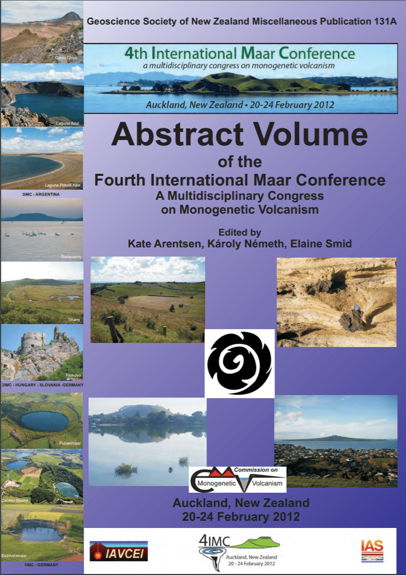 Fourth International Maar Conference. Multidisciplinary Congress on Monogenetic Volcanism, Auckland, New Zealand. Cover